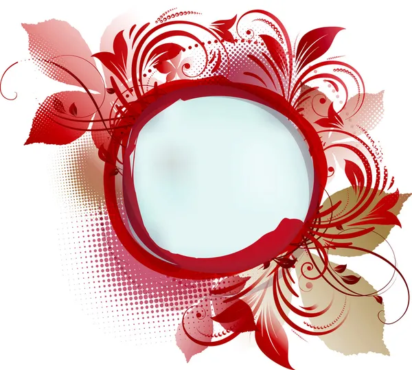 Fundo vermelho floral — Fotografia de Stock