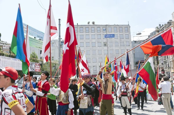 World youth parade, istanbul — Stockfoto