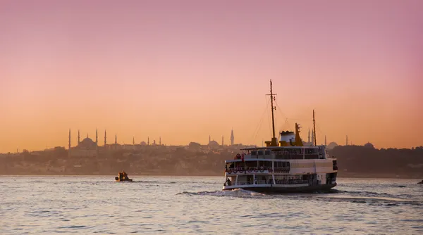 Západ slunce v Istanbulu — Stock fotografie
