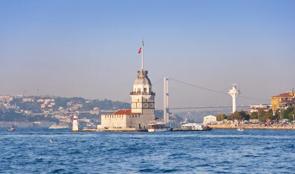 Torre da Donzela Kizkulesi, Istambul, Turquia — Fotografia de Stock