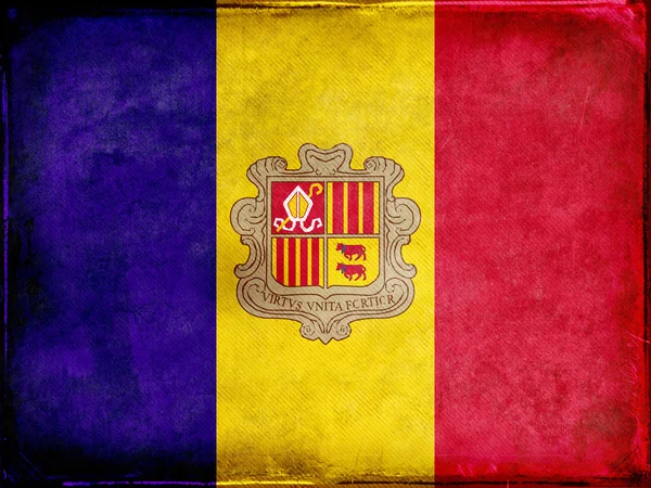 The Andorran Flag — Stock Photo, Image