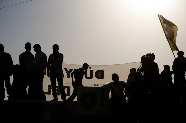 Gezi parku protesty v Istanbulu — Stock fotografie