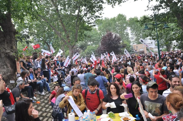 Gezi park protesten in istanbul — Stockfoto