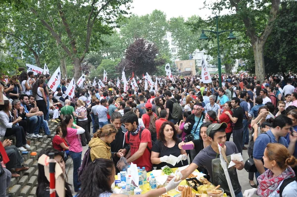 A Gezi Park tiltakozások Isztambulban — Stock Fotó