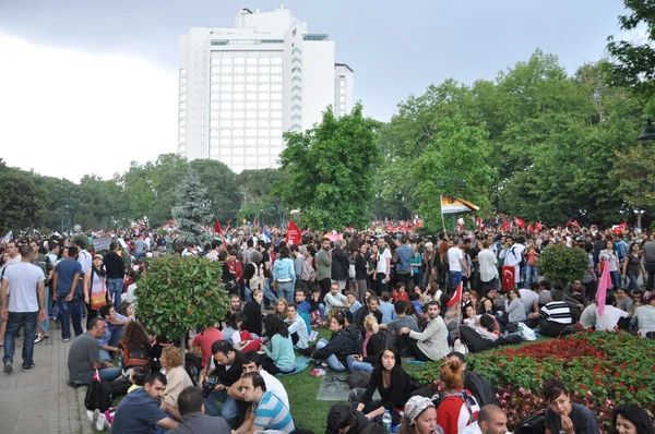 Gezi park protesten in istanbul — Stockfoto