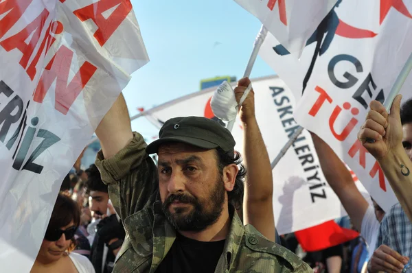 Istanbul gezi Parkı protesto gösterileri — Stok fotoğraf