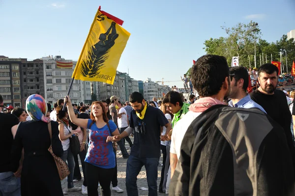 Gezi park protesten in istanbul — Stockfoto