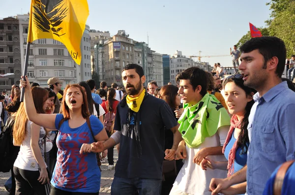 Protestos no Parque Gezi em Istambul — Fotografia de Stock