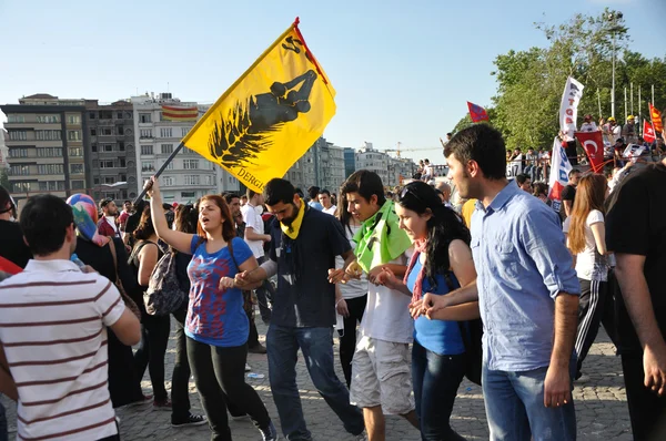 Парк Gezi протести в Стамбулі — стокове фото