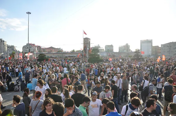 Istanbul gezi Parkı protesto gösterileri — Stok fotoğraf