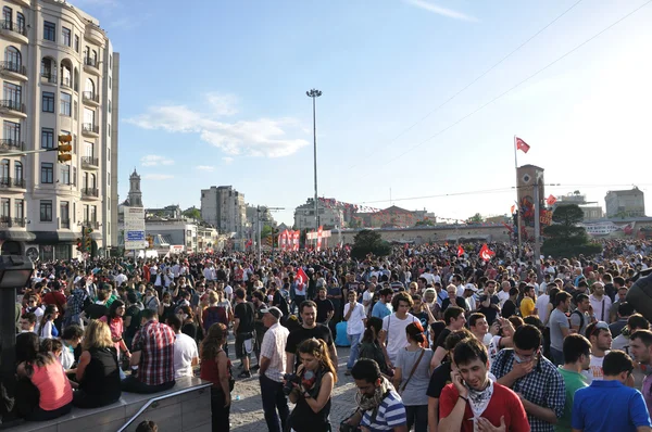 Gezi park protesten in istanbul — Stockfoto