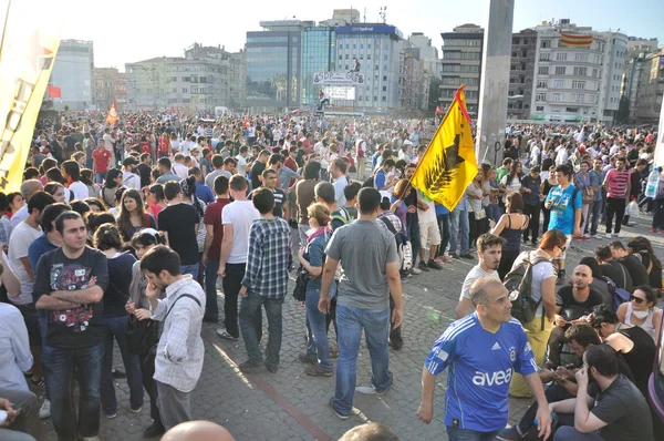 Gezi 公园抗议在伊斯坦布尔 — 图库照片