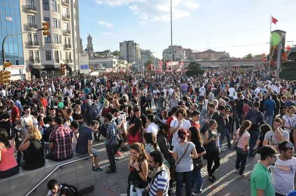 Gezi park protesten in istanbul — Stockfoto