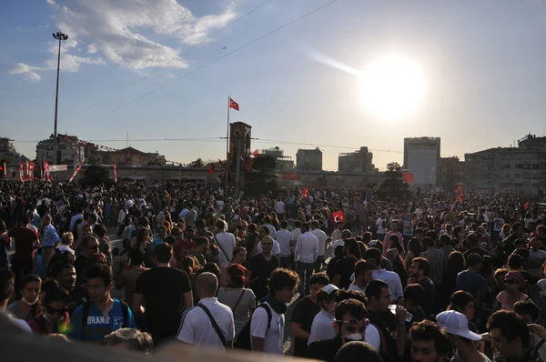 Gezi park protesten in istanbul — Stockfoto