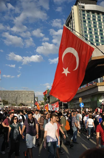 Парк Gezi протести в Стамбулі — стокове фото