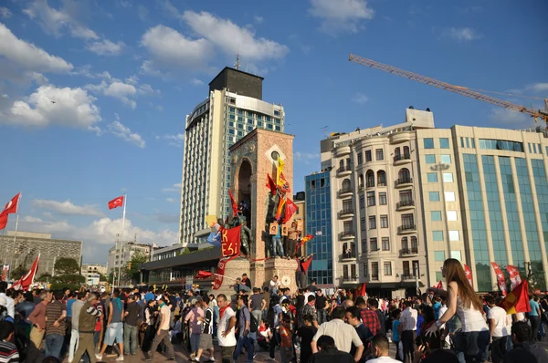 Gezi park protester i istanbul — Stockfoto