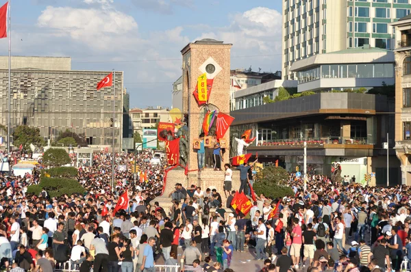 Gezi park protesten in istanbul — Stockfoto