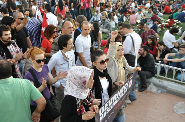 Parque Gezi Protestas en Estambul — Foto de Stock