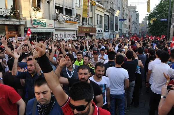 Gezi park protesten in istanbul — Stockfoto