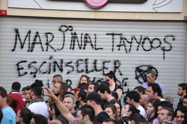 Gezi park protesten in istanbul — Stockfoto