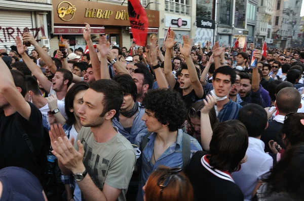 Protestos no Parque Gezi em Istambul — Fotografia de Stock