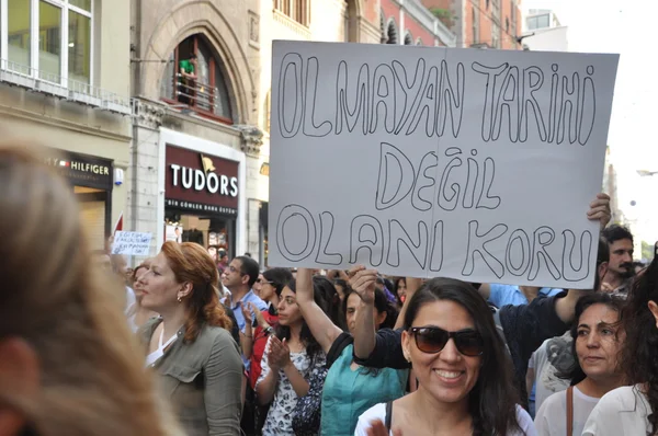 Gezi Park Protests in Istanbul — Stock Photo, Image