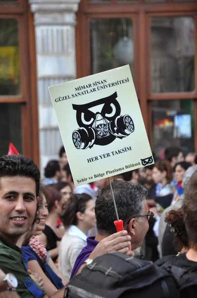 Protestos no Parque Gezi em Istambul — Fotografia de Stock