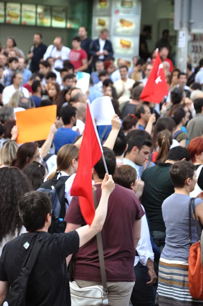Protesty park Gezi w Stambule — Zdjęcie stockowe