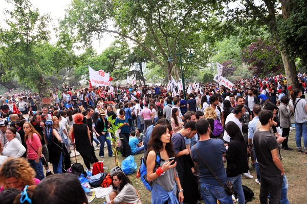 Gezi park protesten in istanbul — Stockfoto