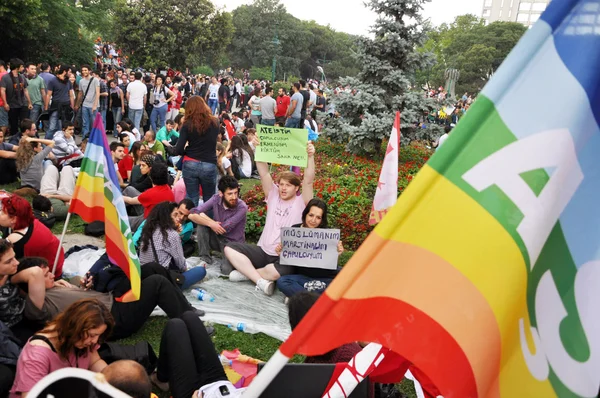 Le parc Gezi proteste à Istanbul — Photo