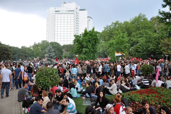 イスタンブールのゲズィー公園抗議 — ストック写真