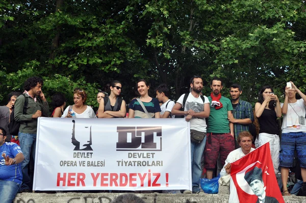 Protesty park Gezi w Stambule — Zdjęcie stockowe
