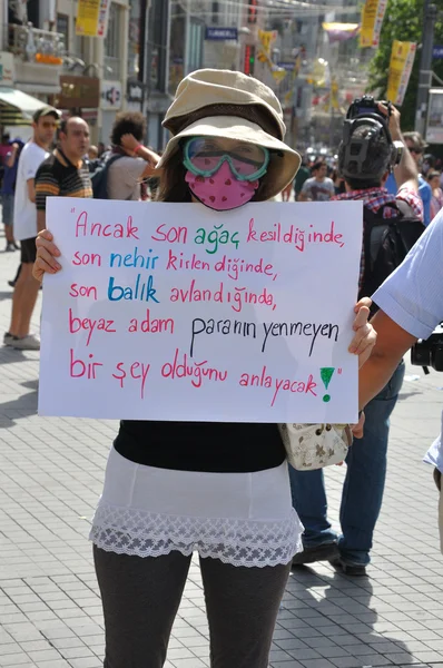 Istanbul Gezi Park Protest, le tout premier jour — Photo