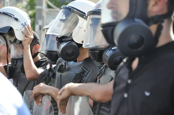 Istanbul Gezi Park Protest, the very first day — Stock Photo, Image