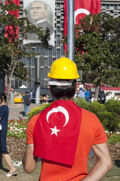 이스탄불에서 남자 항의 서 — 스톡 사진