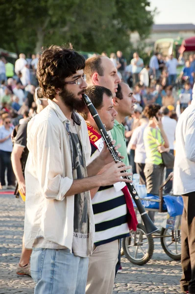 Stående mannen protest i istanbul — Stockfoto