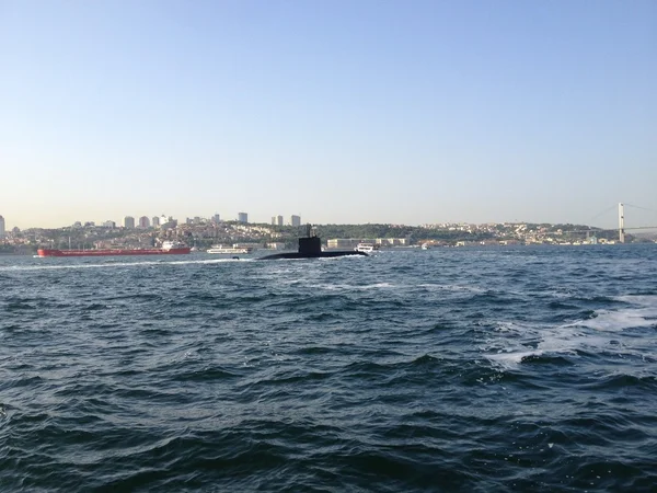 Black submarine — Stock Photo, Image