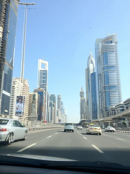 Sheikh Zayed Road — Zdjęcie stockowe