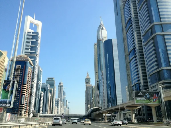 Sheikh Zayed Road — Zdjęcie stockowe