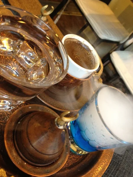 Turkish coffee service — Stock Photo, Image