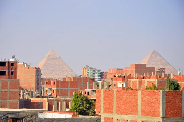 Piramides van giza, cairo - Egypte — Stockfoto