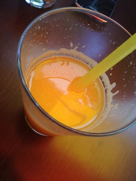 Glass of orange juice — Stock Photo, Image