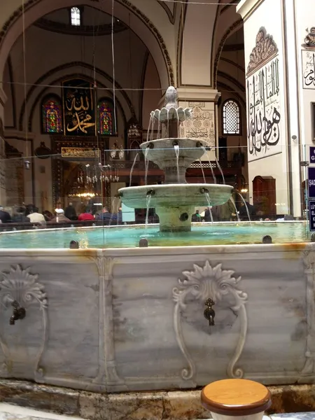 Interior of Ulucami (the Great Mosque) in Bursa, Turkey — Stock Photo, Image