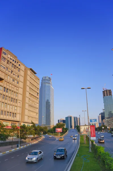 Iş kuleleri levent alan istanbul'da — Stok fotoğraf