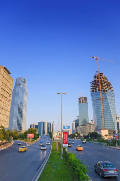 Zakelijke torens in levent gebied in istanbul — Stockfoto