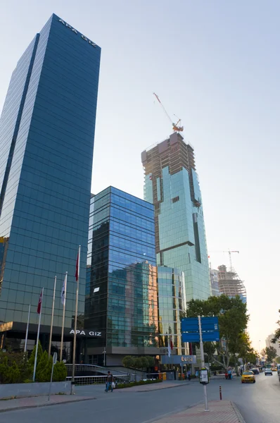Business towers i levent område i istanbul — Stockfoto