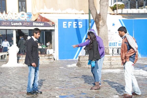 Tiroteio em Bollywood em Istambul — Fotografia de Stock