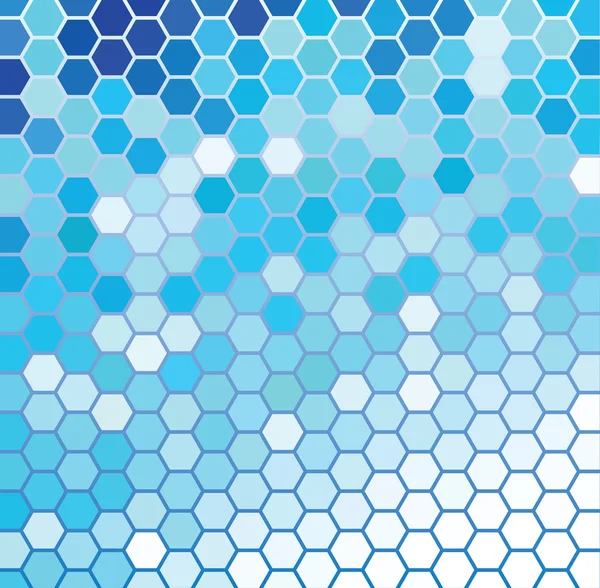 Blue Hexagonal Pattern — Stock Vector