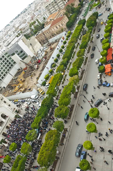 Tunisko protestyΤυνησία διαμαρτυρίες — Φωτογραφία Αρχείου
