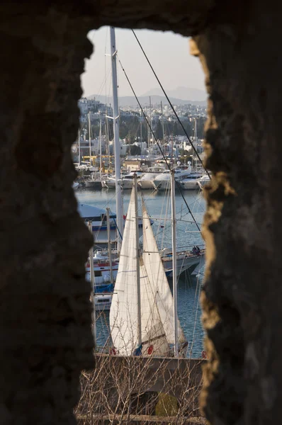 Bodrum in zonsondergang, Turkije — Stockfoto